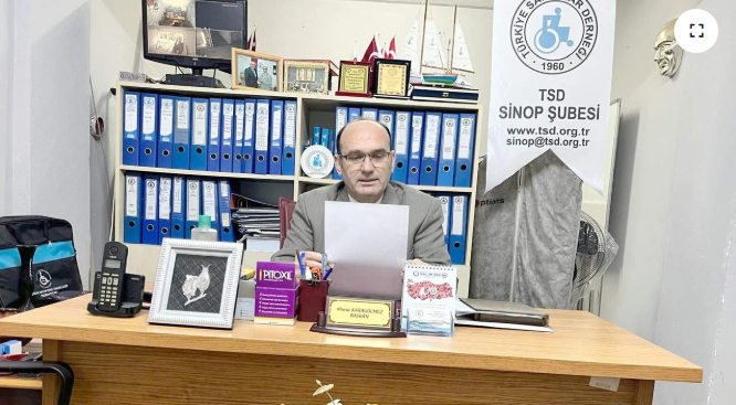 TSD Sinop Şube Başkanı Murat Karagülmez; "Engelli bireyler afetlere karşı savunmasız"