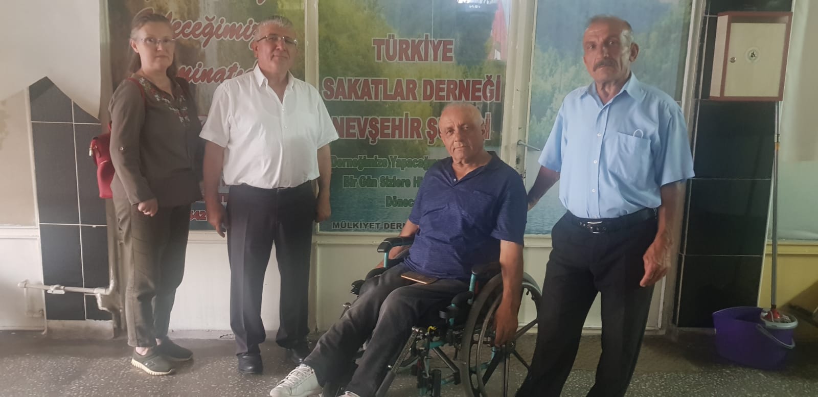 TÜRKİYE SAKATLAR DERNEĞİ GENEL BAŞKANI  VE MALİ SEKRETER NEVŞEHİR ŞUBESİNİ ZİYÂRET ETMİŞLERDİR !