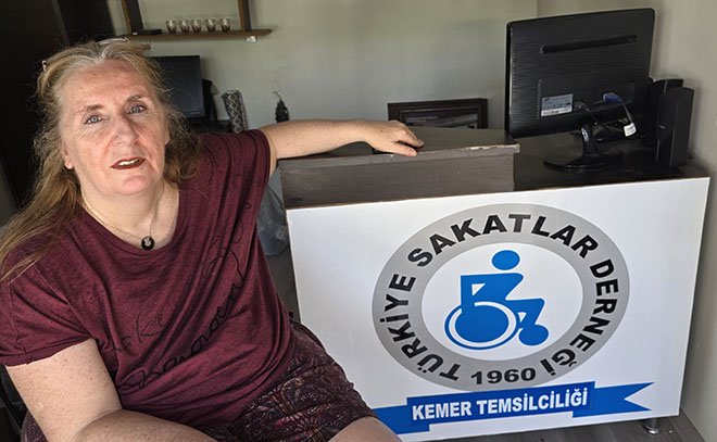 TSD KEMER TEMSİLCİLİK BAŞKANI DİLEK YILDIRIM "ENGELLİ HAKLARI GERİ GİDEMEZ“