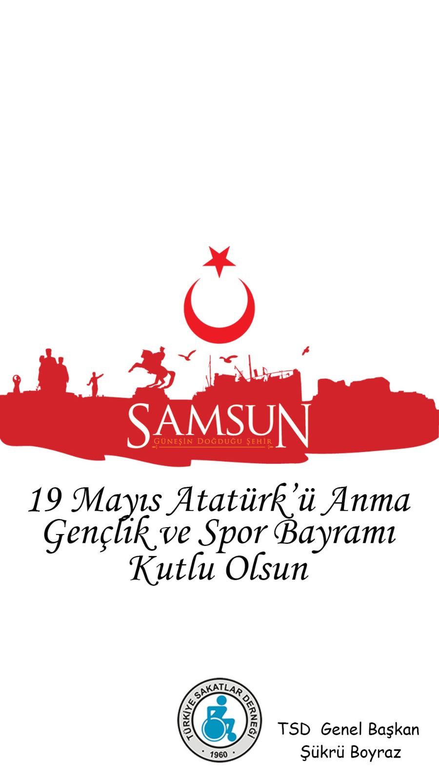 19 MAYIS ATATÜRK'Ü ANMA GENÇLIK VE SPOR BAYRAMI KUTLU OLSUN!