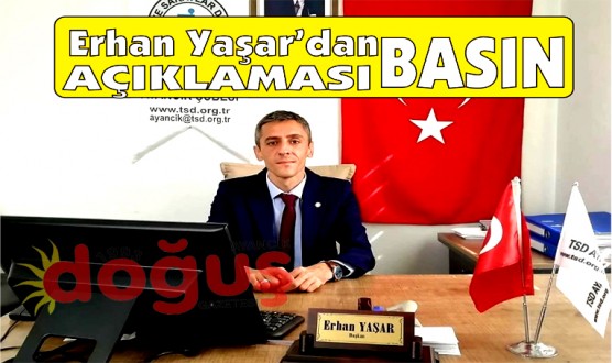 TSD AYANCIK ŞUBE BAŞKANI; ERHAN YAŞAR’IN 3 ARALIK DÜNYA ENGELLİLER GÜNÜ BASIN AÇIKLAMASI!